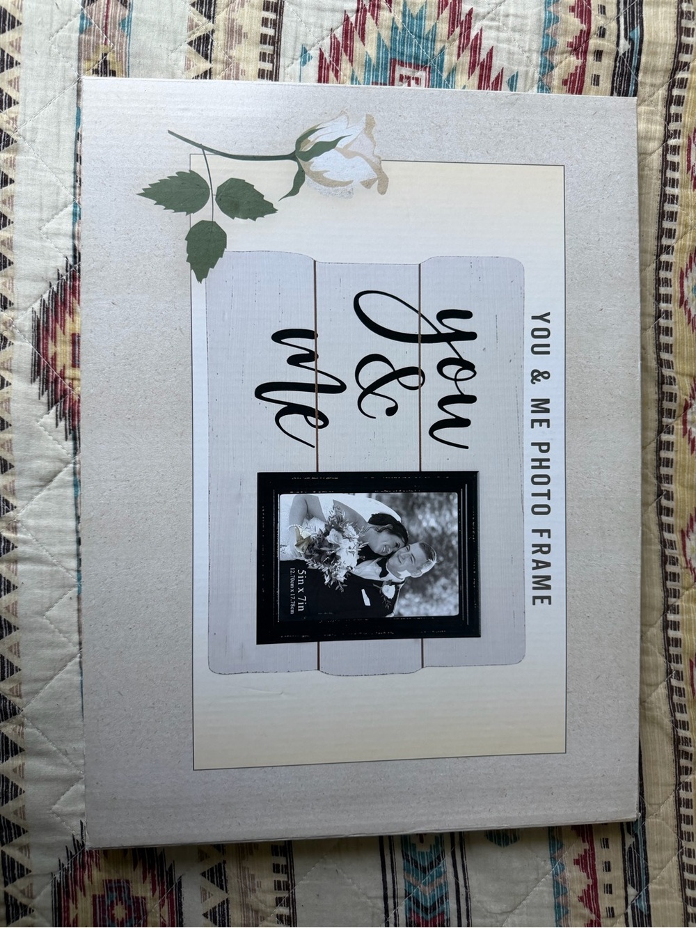 You & Me Photo Frame Wall Art - White and Black